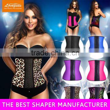 Ann Chery Fajas Colobinana 3 Hook 9 Steel Bones Woman Sport Latex Waist Trainer,Corset Waist Cincher photo-6