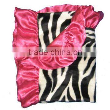 zebra minky blanket