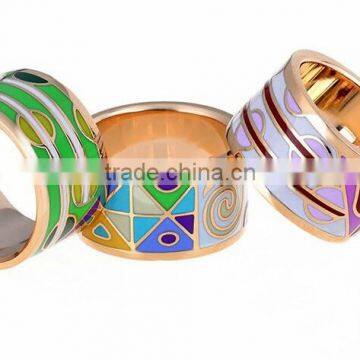 Buy directly from china factory different color o color titanium ring