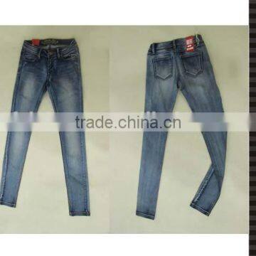 Simple cotton jeans women wholesale