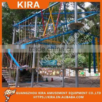 HOT SELLING !!Amusement Park Children Indoor Play Equipment Rope Course Adventure