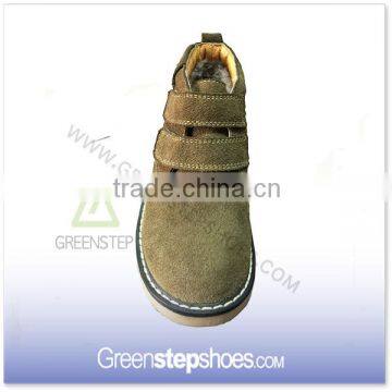 Suede Fabric Rubber Sole Children Shoes Sneaker Kids Brand Boots Casual photo-2