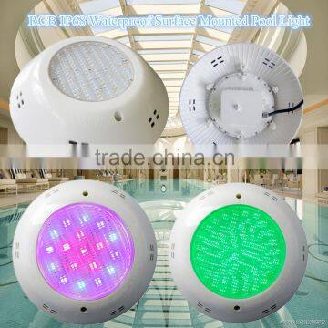 Surface Mounted LED Pool Light IP68 Waterproof 12V RGB Colorful