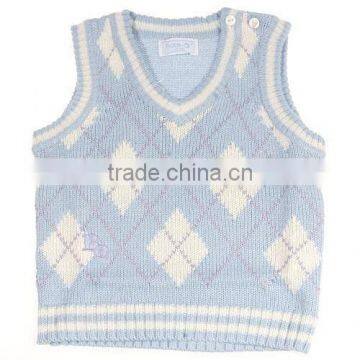 kid's wool vest sweater/sleeveless sweater