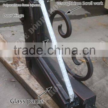 Classic Designed Stainless Wrought Iron Garage Door Design photo-2