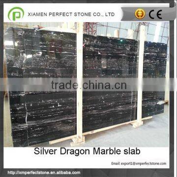 Outside price silver dragon black marble slab