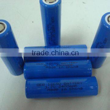 Hot Seller Rechargeable GEB 3.7V2400mah 18650 Li-ion Battery photo-5
