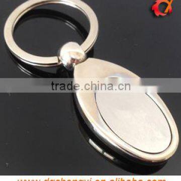 high quality oval-shaped metal keyring with high quatity split ring