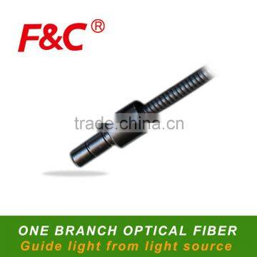 One branch Guide Light Optical Fiber, Guide Light From Light Source, Using For Lighting.