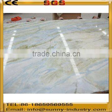 Hotel Renovation blue marble tile