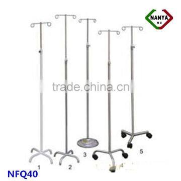 hospital movable stainless steel infusion support I.V.pole