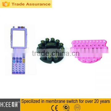 customized prototype silicone rubber keypad