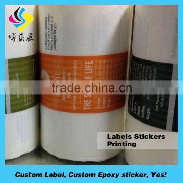 Best quality die cut golden small adhesive numbers label sticker