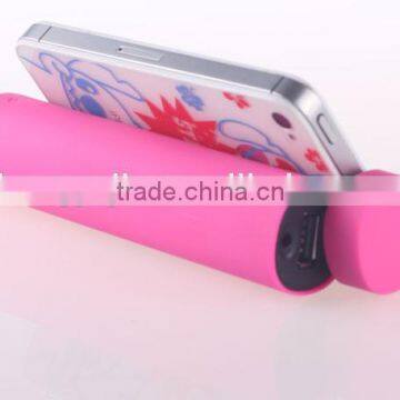 Mini Portable Cylinder 2600mah Power Bank, Mobile Phone Holder Power Bank With Suction photo-2