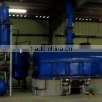 The continuous oil purify plant which further process crude tyre oil after pyrolysis to be Diesel