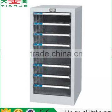 Non-Slip Plastic Drawer Steel Filing Cabinet For Magazine Newspaper Document Cabinet