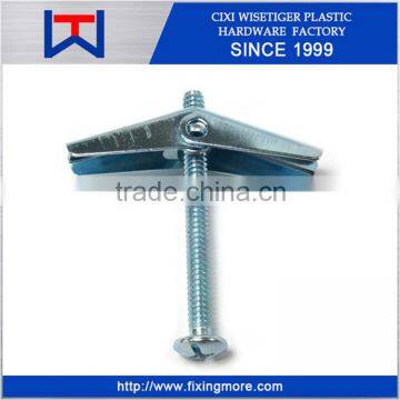 Steel Spring Toggle Anchor / Mushroom head toggle Bolt M5x100mm