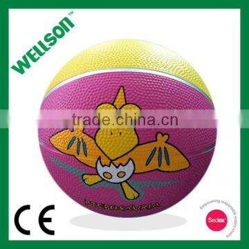 Rubber vulcanized basketball