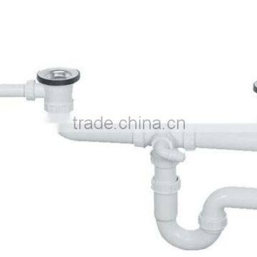 Siphon for Double Bowl Sink with Overflow 40mm (YP061)
