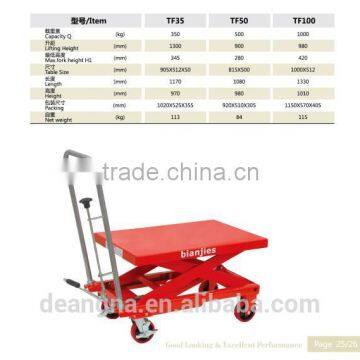 Small Single Scissor Platform Scissor Lift Truck photo-3