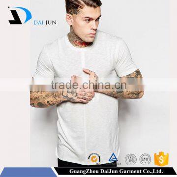 Daijun Mens O Neck 100% cotton latest design single-breasted white latest t shirts for boys