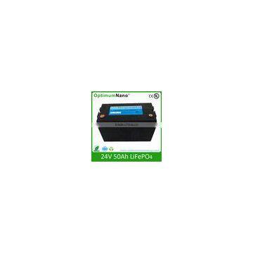 Excellent quality 24V/50Ah LiFePo4 rechargeable battery pack for golf car