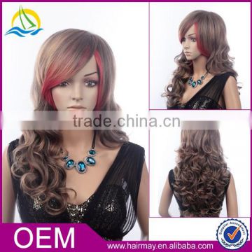 2014 new arrival wholesale synthetic 3/4 wig