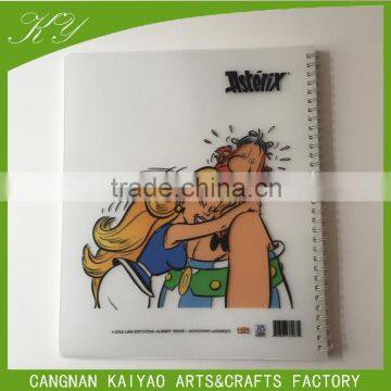 Custom pp Cover Bluk Spiral Notebook for Promotion