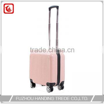 red white hard suitcase