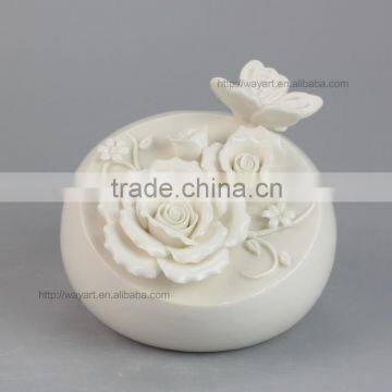 BSCI SEDEX Audit Hot Sale Butterfly Design Ceramic Flower Fragrance Diffuser For Home and Office photo-3