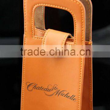 2015 China Wholesale Leather Wine Bag photo-4
