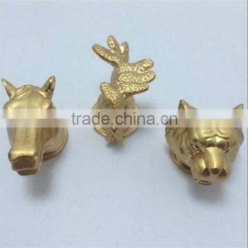 Chinese Zodiac Crafts animal shape metal Gold Jewelry zodiac head