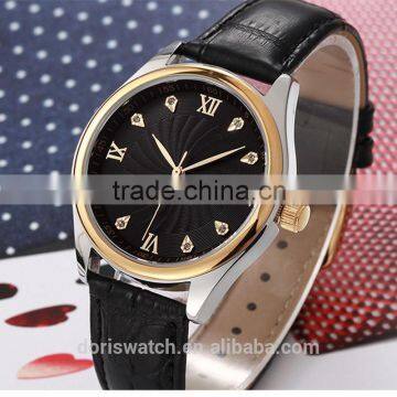 China Watch Factory Newest Design Waterproof Fashion Leather Watch, Wholesale Promotional men Watch