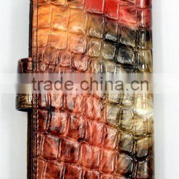 Crocodile Pattern Top Grade Flip Wallet Leather Phone Case For Alcatel One Touch POP C1 With PVC ID and Credit Card Slots photo-3