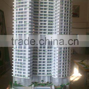 Indian style high rise 1/80 scale residential house model makers