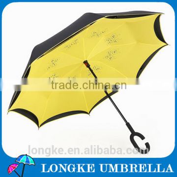 double layer butterfly style convenient inverted umbrella