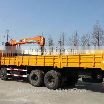 8ton loading crane truck mounted, Model No.: SQ8S4, hydraulic crane with telescopic arms