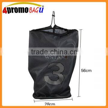 Lightweight mesh drawstring basketball bag sprot beach ball bag