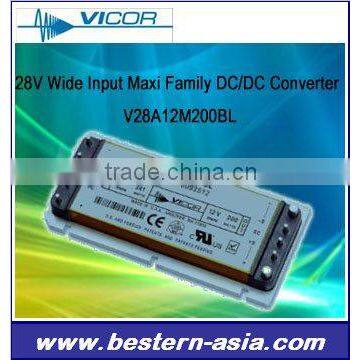 Vicor 200W 28V Wide Input Maxi Family DC-DC Converter Module:V28A12M200BL