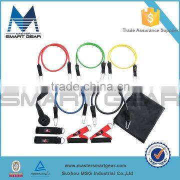 Wholesale Body Building 11 Piece Resistance Band Kit