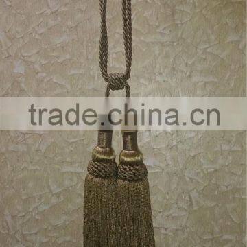 metallic curtain tieback antique rope tieback