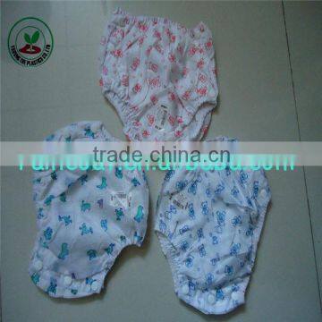 baby sleeping leakproof pants/cotton PVC baby pants diapers