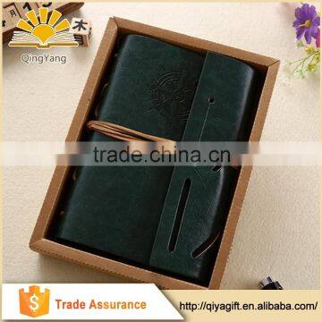 Vintage String Bound Leather Notebook Mini PU Diary 2017 photo-4