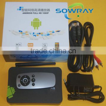 A20 Dual Core google android tv box wireless usb rj45 Internet smart android tv box