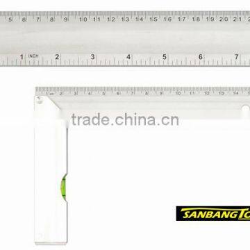 Aluminum alloy angle square with spirit level