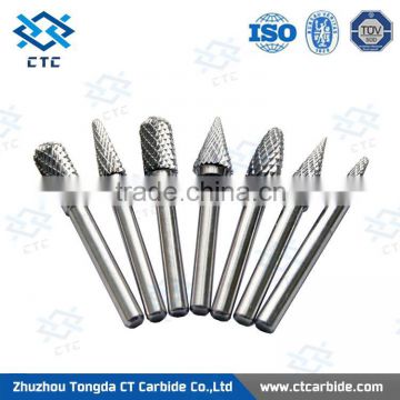 Top quality conical pointed shape tungsten carbide burrs made in China