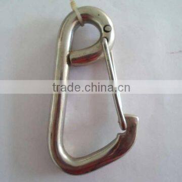 Metal zinc galvanized snap hook, simple hook, spring hook