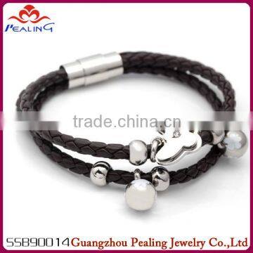 2014 new design 316l magnetic fashion 316l stainless steel FLOWER bracelets