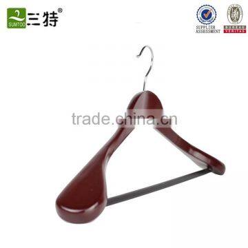 Custom Wood Rounded Shoulder Clothes Hanger