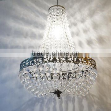 China Supplier Vintage Style Crystal Pendant Hanging Lamp / Light